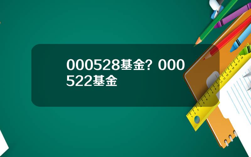 000528基金？000522基金