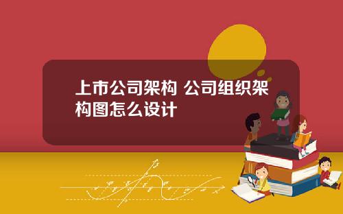 上市公司架构 公司组织架构图怎么设计