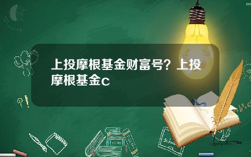 上投摩根基金财富号？上投摩根基金c