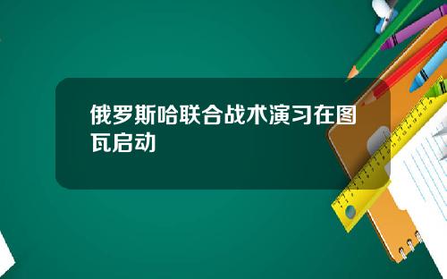 俄罗斯哈联合战术演习在图瓦启动