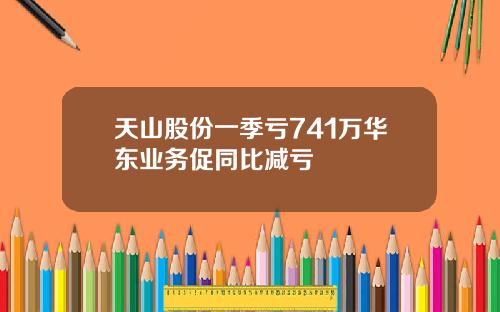 天山股份一季亏741万华东业务促同比减亏