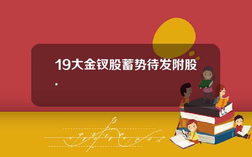 19大金钗股蓄势待发附股.