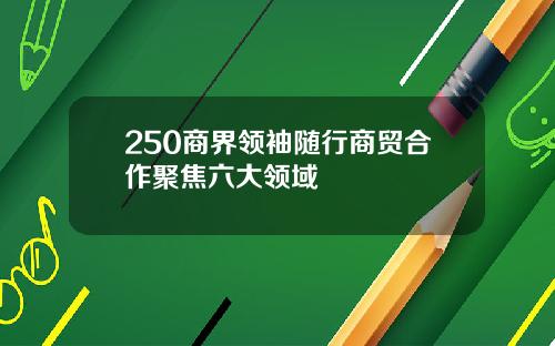 250商界领袖随行商贸合作聚焦六大领域