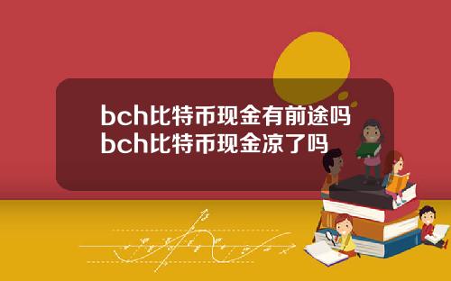 bch比特币现金有前途吗bch比特币现金凉了吗