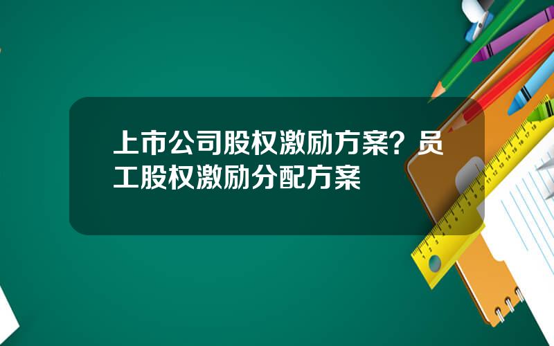 上市公司股权激励方案？员工股权激励分配方案