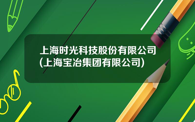 上海时光科技股份有限公司(上海宝冶集团有限公司)