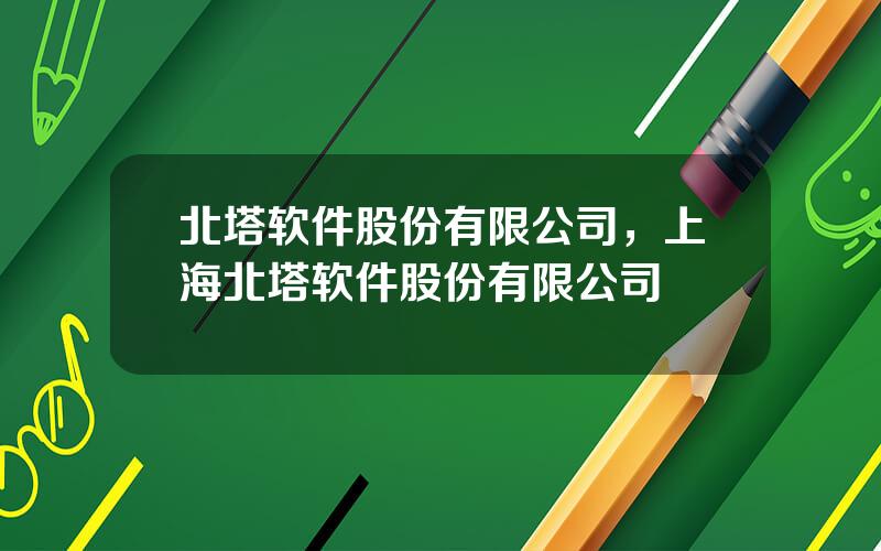 北塔软件股份有限公司，上海北塔软件股份有限公司