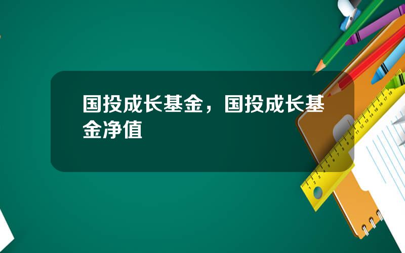 国投成长基金，国投成长基金净值